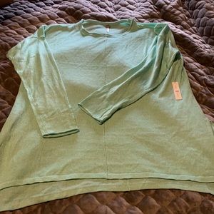 Women’s Oversized Long Sleeve Top Size Large NWT